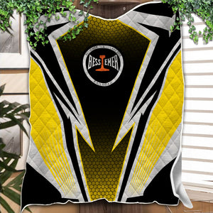 Railspirit Bessemer And Lake Erie Railroad Premium Quilts Lightning Graphic Style Premium Quilts Gift Idea For Train Lover