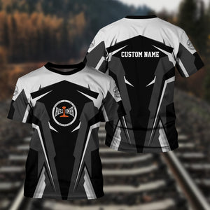 Railspirit Personalized Bessemer And Lake Erie Railroad T Shirt Strong Line Style Train Unisex Shirt All Over Print