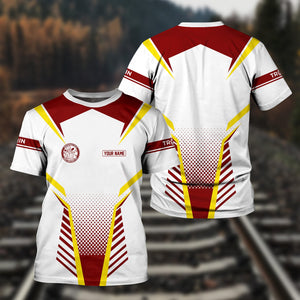 Railspirit Personalized Detroit & Mackinac Railroad T Shirt Unisex Train Shirt All Over Print