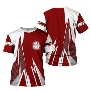 Railspirit Personalized Detroit & Mackinac Railroad T-Shirt Lightning-Inspired Railway Style Shirt For Train Lovers