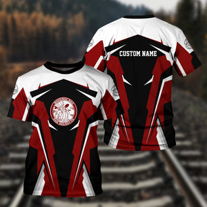 Railspirit Personalized Detroit & Mackinac Railroad T Shirt Strong Line Style Train Unisex Shirt All Over Print