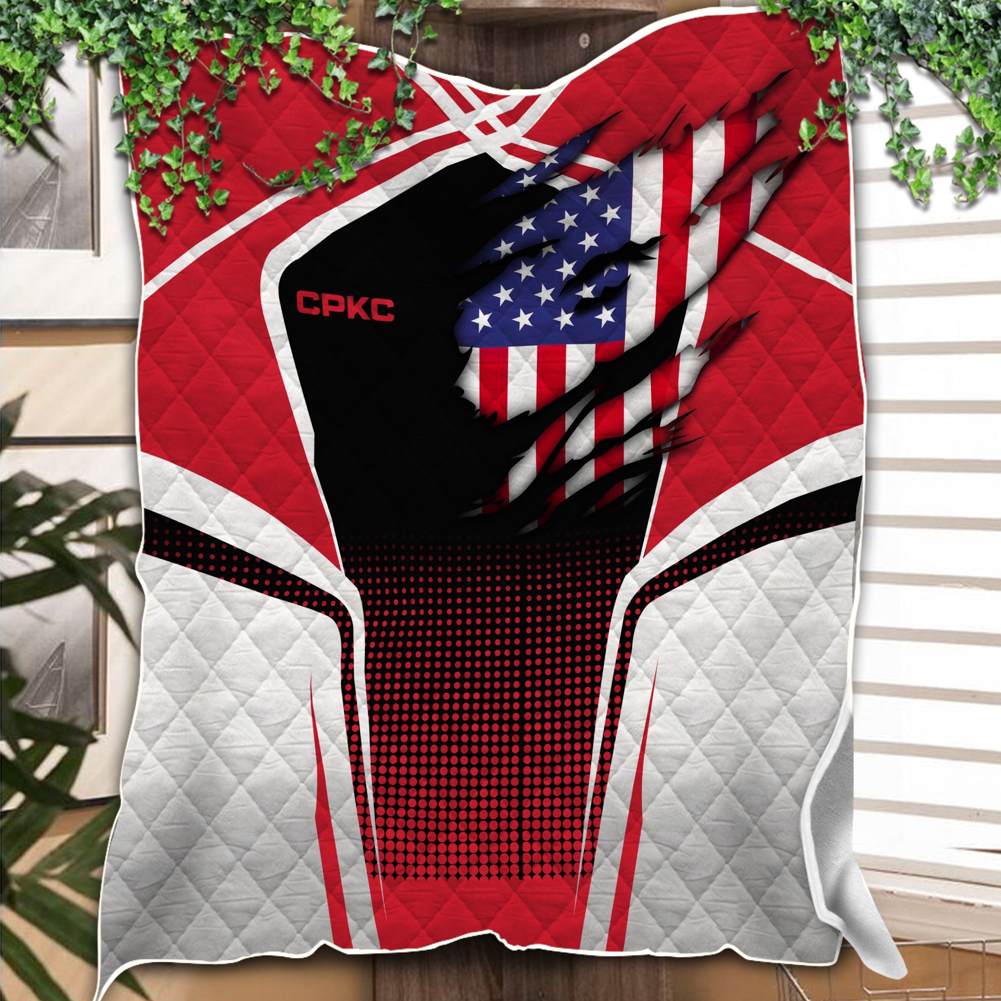 Railspirit Personalized Canadian Pacific Kansas City Premium Quilts American Vintage CPKC All Over Printed Premium Quilts