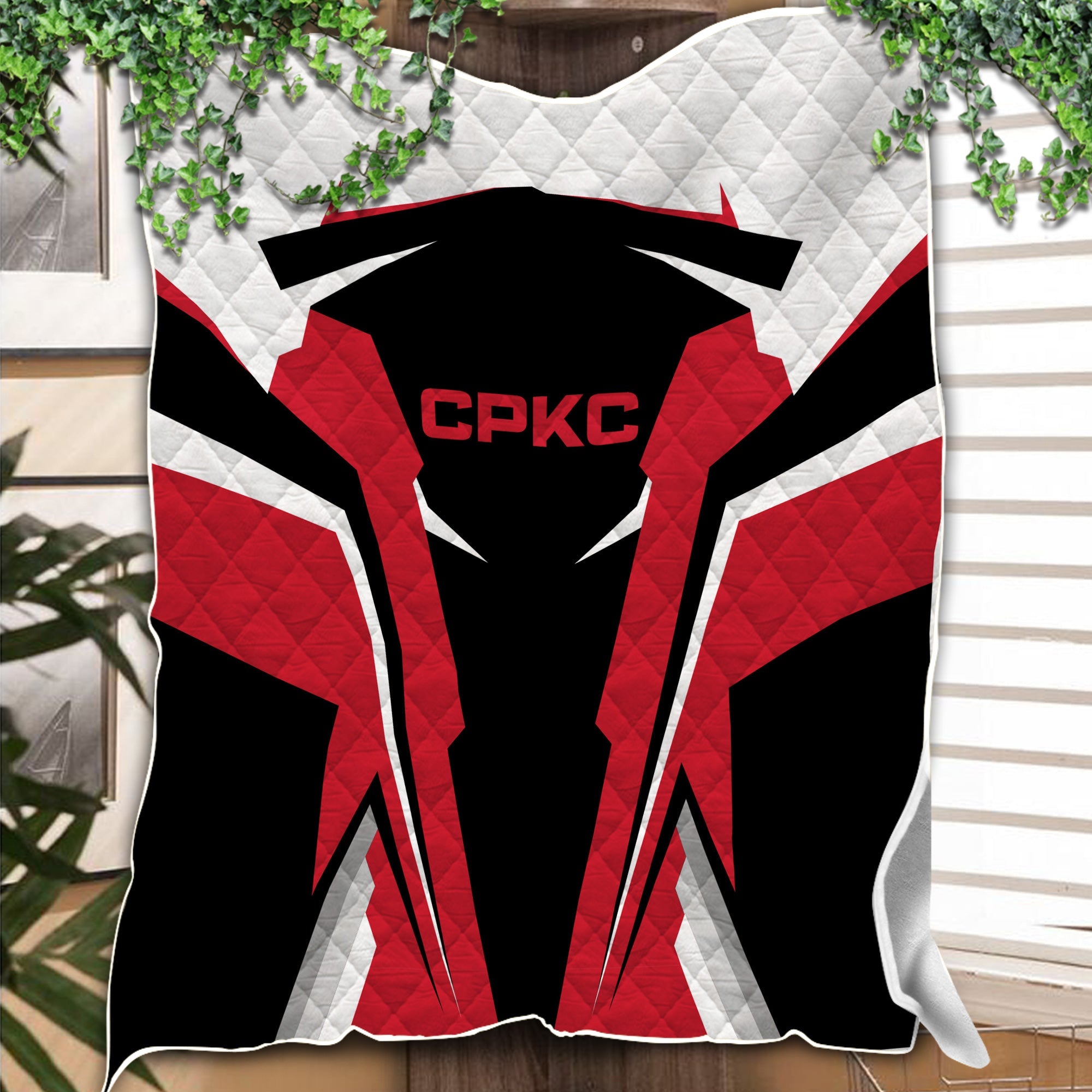 Railspirit Personalized Canadian Pacific Kansas City Premium Quilts CPKC Strong Line Train Premium Quilts Gift Idea For Train Lover