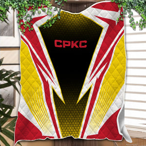 Railspirit Canadian Pacific Kansas City Premium Quilts Lightning Graphic Style CPKC Premium Quilts Gift Idea For Train Lover