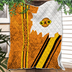 Railspirit Personalized Genesee & Wyoming Inc. Railroad Premium Quilts Vintage All Over Printed Premium Quilts