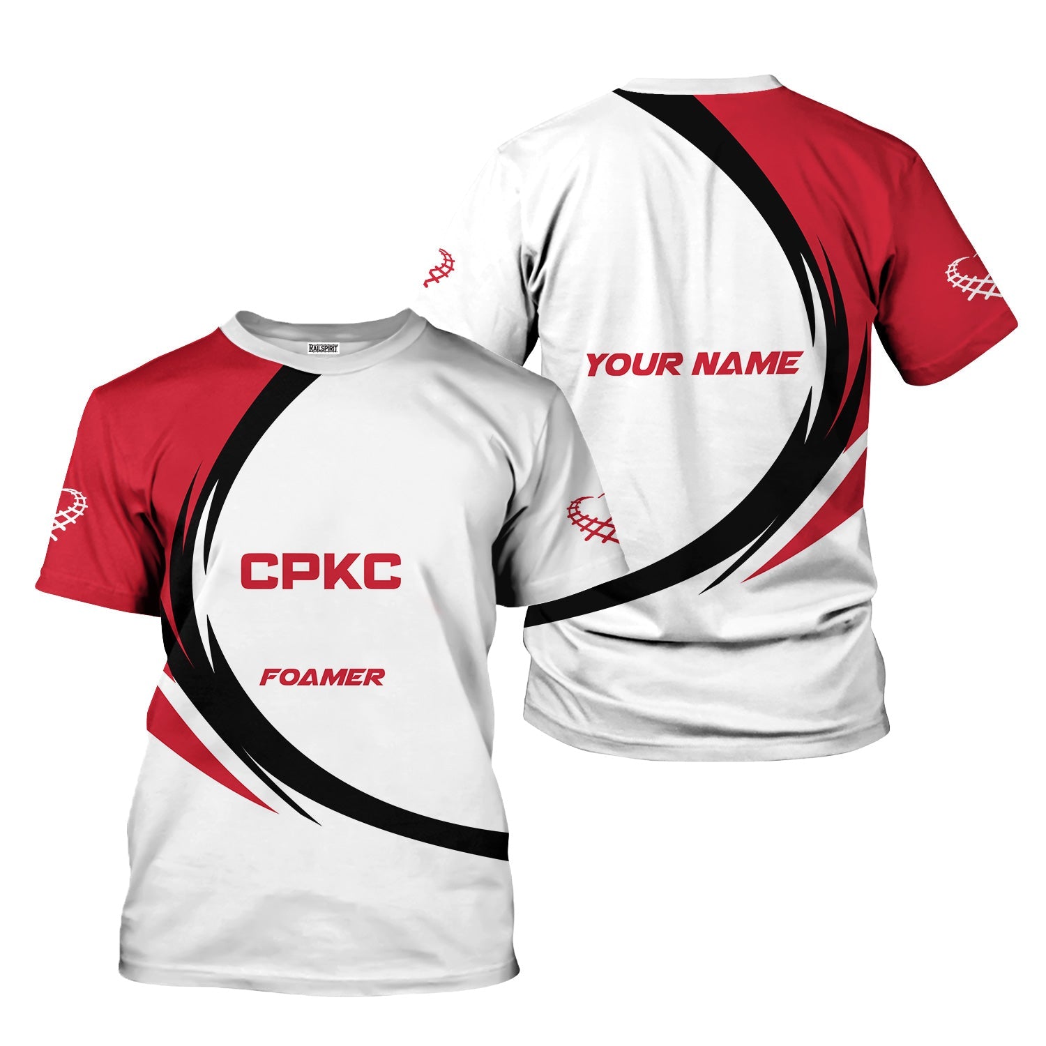 Railspirit Personalized Canadian Pacific Kansas City T-Shirt Unique Graphic Style CPKC Shirt For Train Enthusiasts