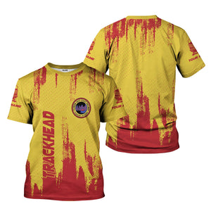 Railspirit Personalized Florida East Coast Railway T-Shirt Paint Impact Design Train Shirt for Trackhead