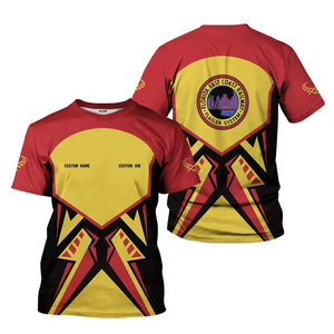 Railspirit Personalized Florida East Coast Railway T-Shirt Vibriant Style with Custom Position Train Shirt