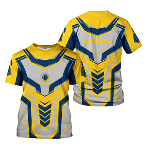 Railspirit Personalized Alaska Railroad T-Shirt Armor-Inspired Design Train Shirt All Over Print