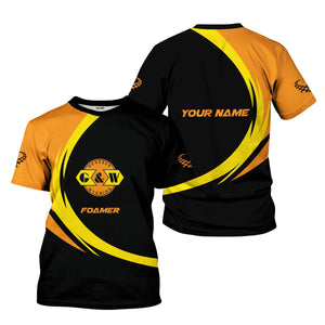 Railspirit Personalized Genesee & Wyoming Inc. Railroad T-Shirt Unique Graphic Style Shirt For Train Enthusiasts