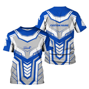 Railspirit Personalized Conrail Railroad T-Shirt Armor-Inspired Design Train Shirt All Over Print