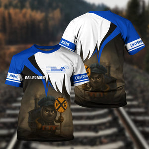 Railspirit Personalized Conrail Railroad T-Shirt Angry Train Shirt Gift Idea For Train Lover