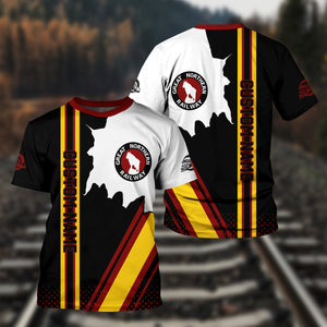 Railspirit Personalized Great Northern Railway T-Shirt GNR All Over Printed Unisex Shirt