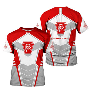 Railspirit Personalized Pennsylvania Railroad T-Shirt Engine-Inspired Style Train Shirt for Railroad Fanatic