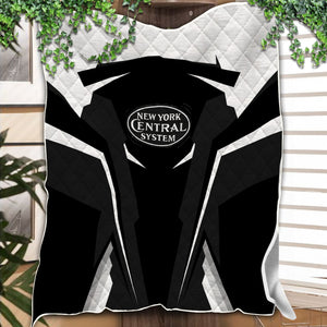 Railspirit Personalized New York Central Railroad Premium Quilts Strong Line Train Premium Quilts Gift Idea For Train Lover