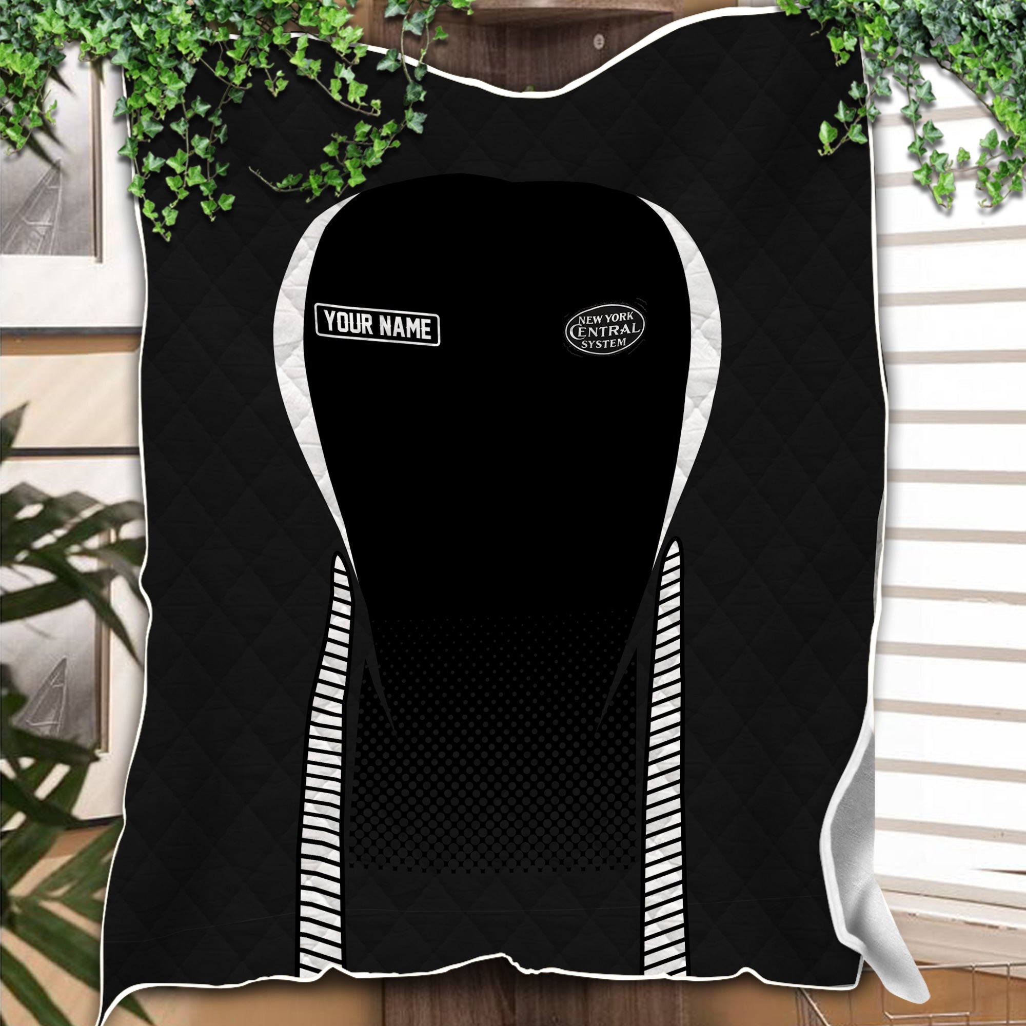 Railspirit Personalized New York Central Railroad Premium Quilts Train Premium Quilts Gift Idea For Train Lover