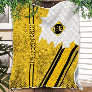 Railspirit Personalized Erie Railroad Premium Quilts Vintage All Over Printed Premium Quilts