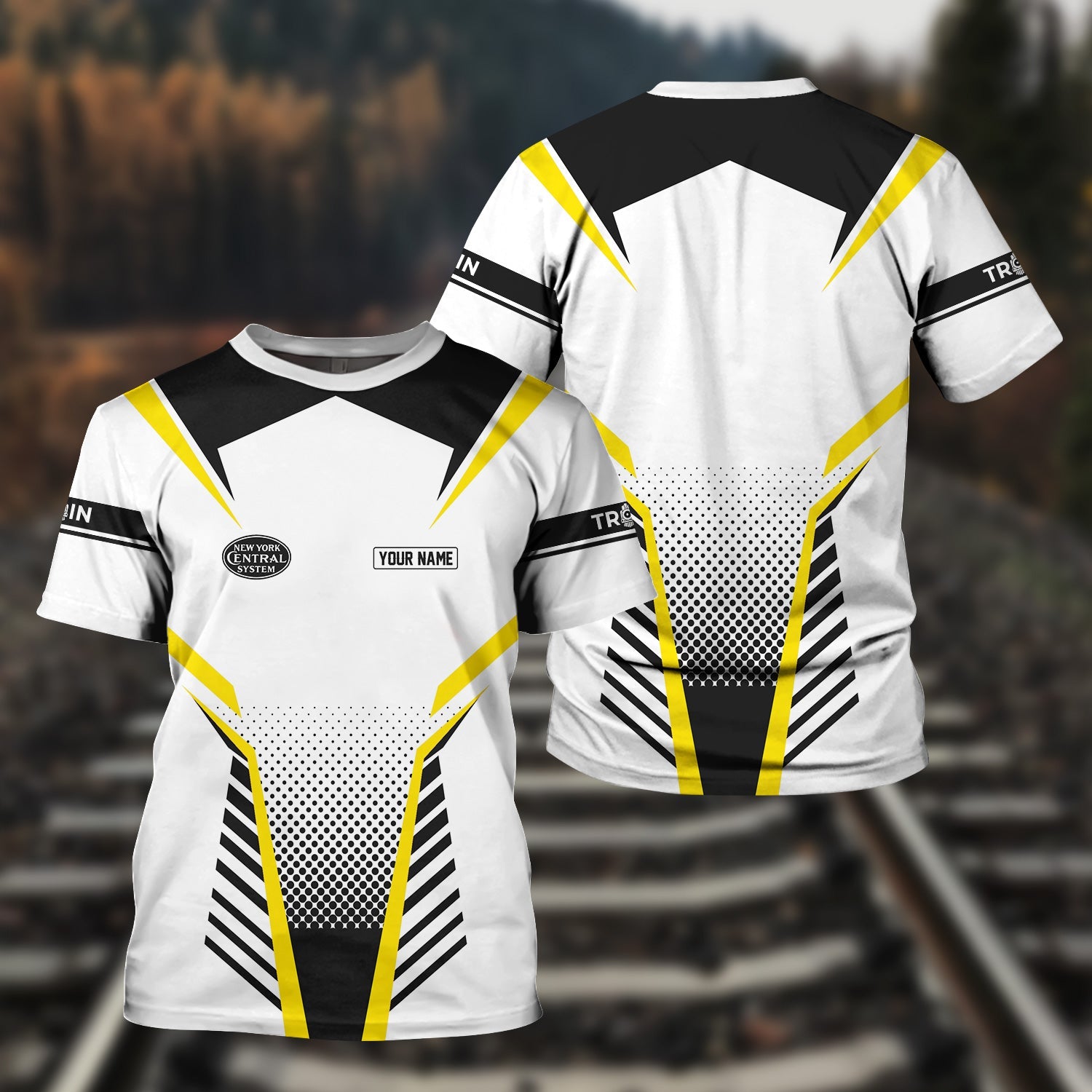 Railspirit Personalized New York Central Railroad T Shirt Unisex Train Shirt All Over Print