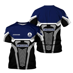 Railspirit Personalized Baltimore and Ohio Railroad T-Shirt Track-Inspired with Custom Job Position B&O Train Shirt