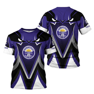 Railspirit Personalized Southern Pacific Railroad T-Shirt Vibrant Graphic Pattern Shirt For Train Enthusiasts