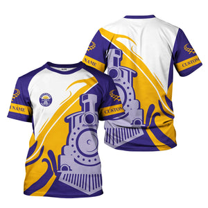 Railspirit Personalized Southern Pacific Railroad T-Shirt Flame-Inspired Style Shirt Gift Idea For Train Lovers