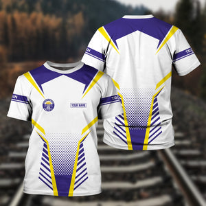 Railspirit Personalized Southern Pacific Railroad T Shirt Unisex Train Shirt All Over Print