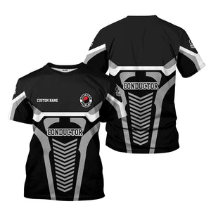 Railspirit Personalized Northern Pacific Railway T-Shirt Track-Inspired with Custom Job Position Train Shirt