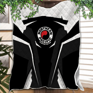 Railspirit Personalized Northern Pacific Railway Premium Quilts Strong Line Train Premium Quilts Gift Idea For Train Lover