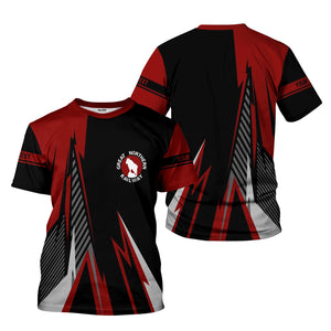 Railspirit Personalized Great Northern Railway T-Shirt Lightning-Inspired Railway Style GNR Shirt For Train Lovers