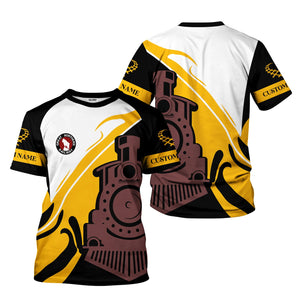 Railspirit Personalized Great Northern Railway T-Shirt Flame-Inspired Style GNR Shirt Gift Idea For Train Lovers