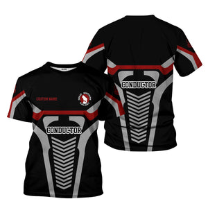 Railspirit Personalized Great Northern Railway T-Shirt Track-Inspired with Custom Job Position GNR Train Shirt