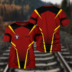 Railspirit Personalized Great Northern Railway T Shirt Unisex GNR Train Shirt All Over Print