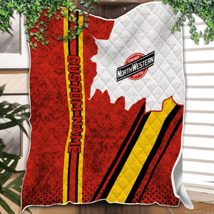 Railspirit Personalized Chicago and North Western Railway Premium Quilts Vintage All Over Printed Premium Quilts