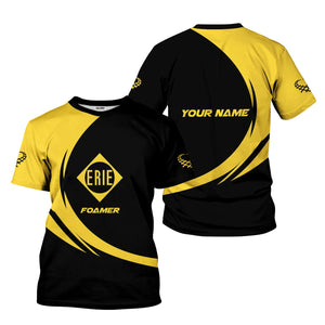 Railspirit Personalized Erie Railroad T-Shirt Unique Graphic Style Shirt For Train Enthusiasts