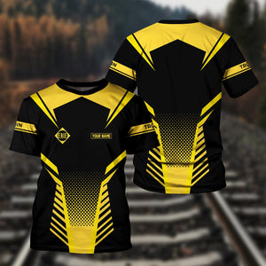 Railspirit Personalized Erie Railroad T Shirt Unisex Train Shirt All Over Print