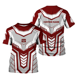 Railspirit Personalized Delaware, Lackawanna and Western Railroad T-Shirt Armor-Inspired Design DL&W Train Shirt All Over Print