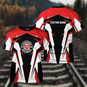 Railspirit Personalized Seaboard Air Line Railroad T Shirt Strong Line Style Train Unisex Shirt All Over Print