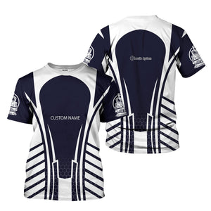 Railspirit Personalized Chessie System Railroad T-Shirt Striped Railroad Style Train Shirt All Over Print