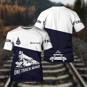 Railspirit Personalized Chessie System Railroad T Shirt One Track Mind Unisex Train Shirt Gift Idea For Train Lover