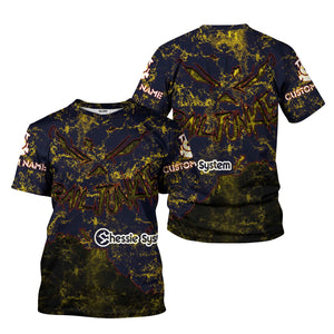 Railspirit Personalized Chessie System Railroad T-Shirt Torn Graphic Style Train Shirt For Rail Junkie