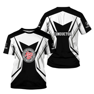 Railspirit Personalized Atlantic Coast Line Railroad T-Shirt Unique Style with Custom Job Train Shirt