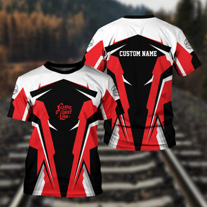 Railspirit Personalized Atlantic Coast Line Railroad T Shirt Strong Line Style Train Unisex Shirt All Over Print