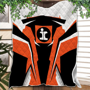 Railspirit Personalized Illinois Central Railroad Premium Quilts Strong Line Train Premium Quilts Gift Idea For Train Lover