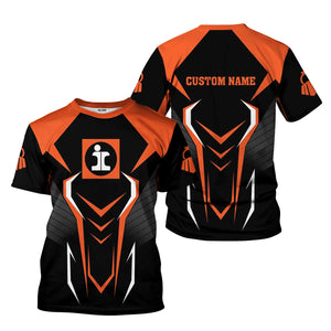 Railspirit Personalized Illinois Central Railroad T-Shirt Dynamic Design Style Perfect Shirt for Train Enthusiasts