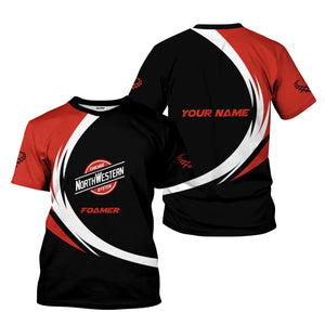 Railspirit Personalized Chicago and North Western Railway T-Shirt Unique Graphic Style Shirt For Train Enthusiasts