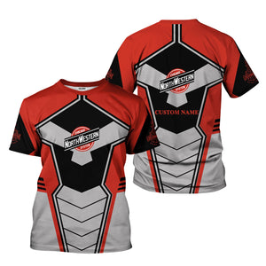Railspirit Personalized Chicago and North Western Railway T-Shirt Engine-Inspired Style Train Shirt for Railroad Fanatic