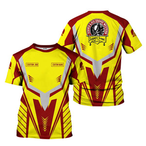 Railspirit Personalized Denver and Rio Grande Western Railroad T-Shirt Workwear-Inspired with Custom Position Train Shirt