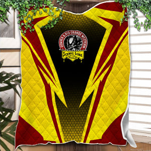 Railspirit Denver and Rio Grande Western Railroad Premium Quilts Lightning Graphic Style Premium Quilts Gift Idea For Train Lover