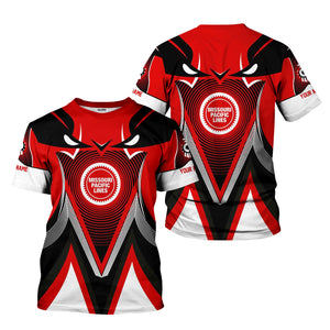 Railspirit Personalized Missouri Pacific Railroad T-Shirt Vibrant Graphic Pattern Shirt For Train Enthusiasts