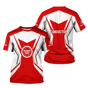 Railspirit Personalized Missouri Pacific Railroad T-Shirt Unique Style with Custom Job Train Shirt